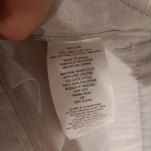 Perry Ellis Men's Heathered Linen Dress Pants - Picture 6 of 7